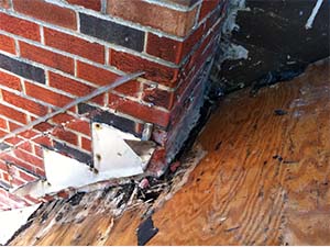 Water Damaged Chimney